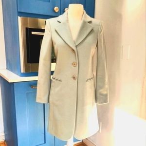 Emporio Armani mint green Cashmere peacoat 38 US 2 $1095